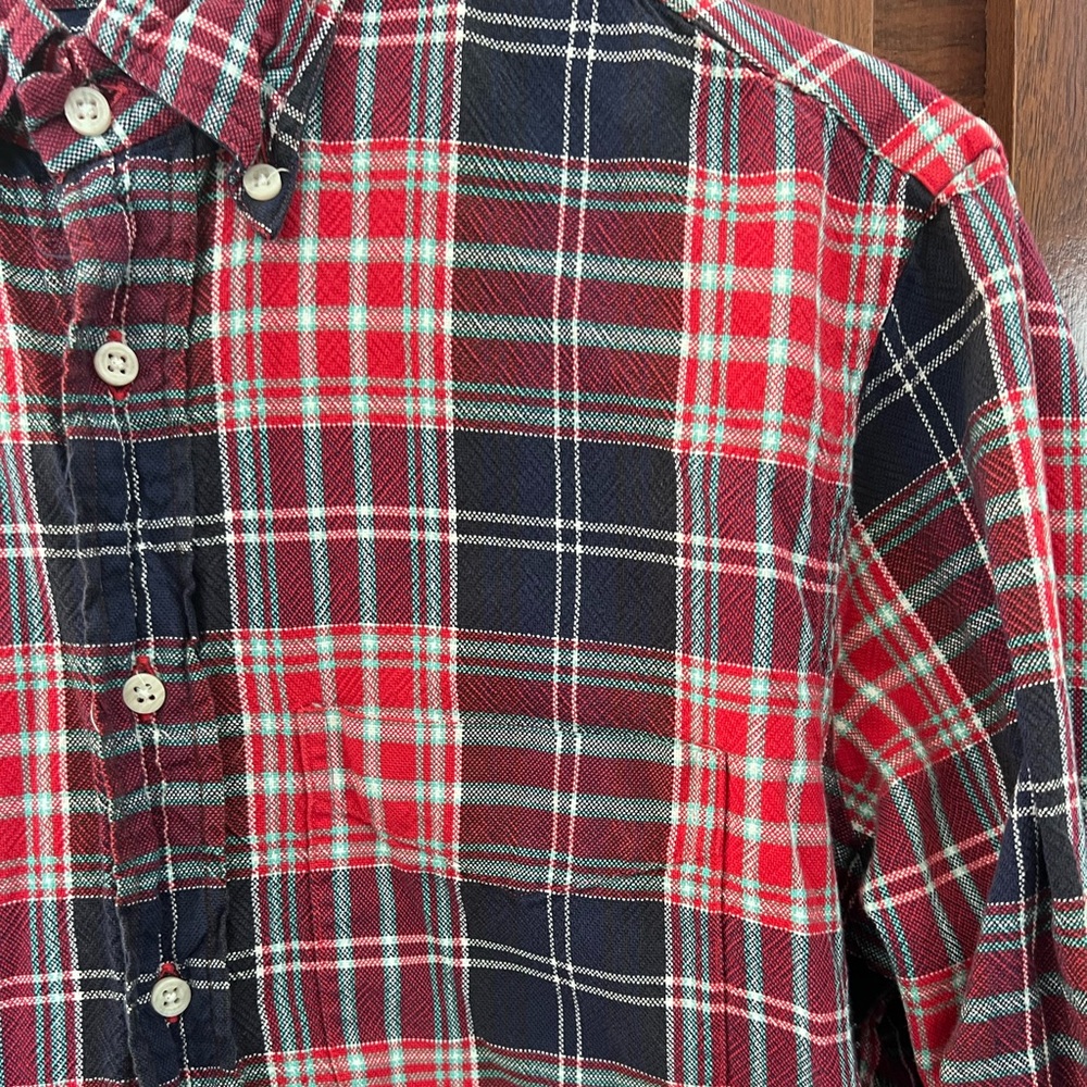 Gitman Bros Plaid Button Down M - image 2